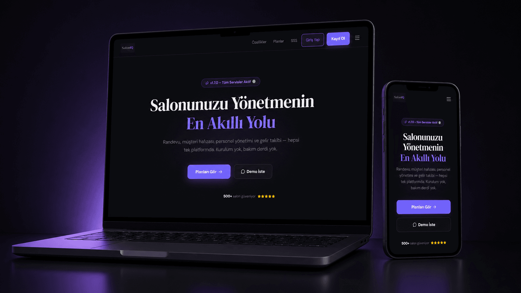 SalonIQ App proje kapak görseli